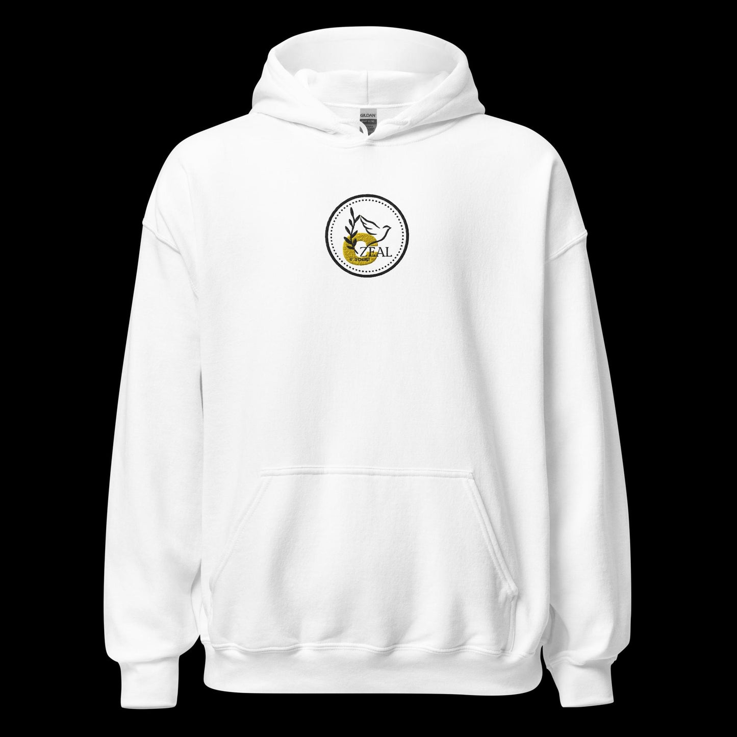 Zeal White Unisex Hoodie