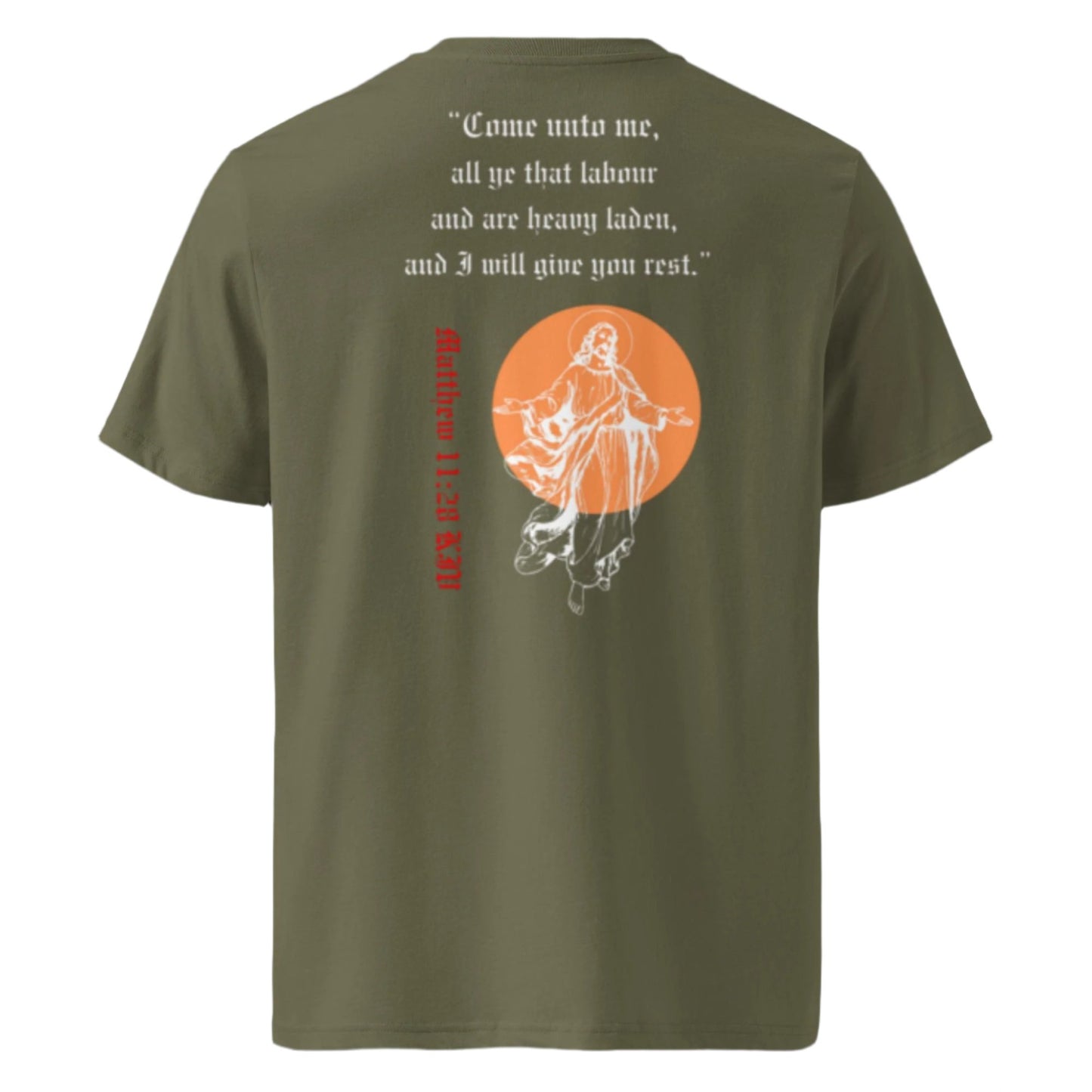 Come unto me unisex t-shirt (varied colours)