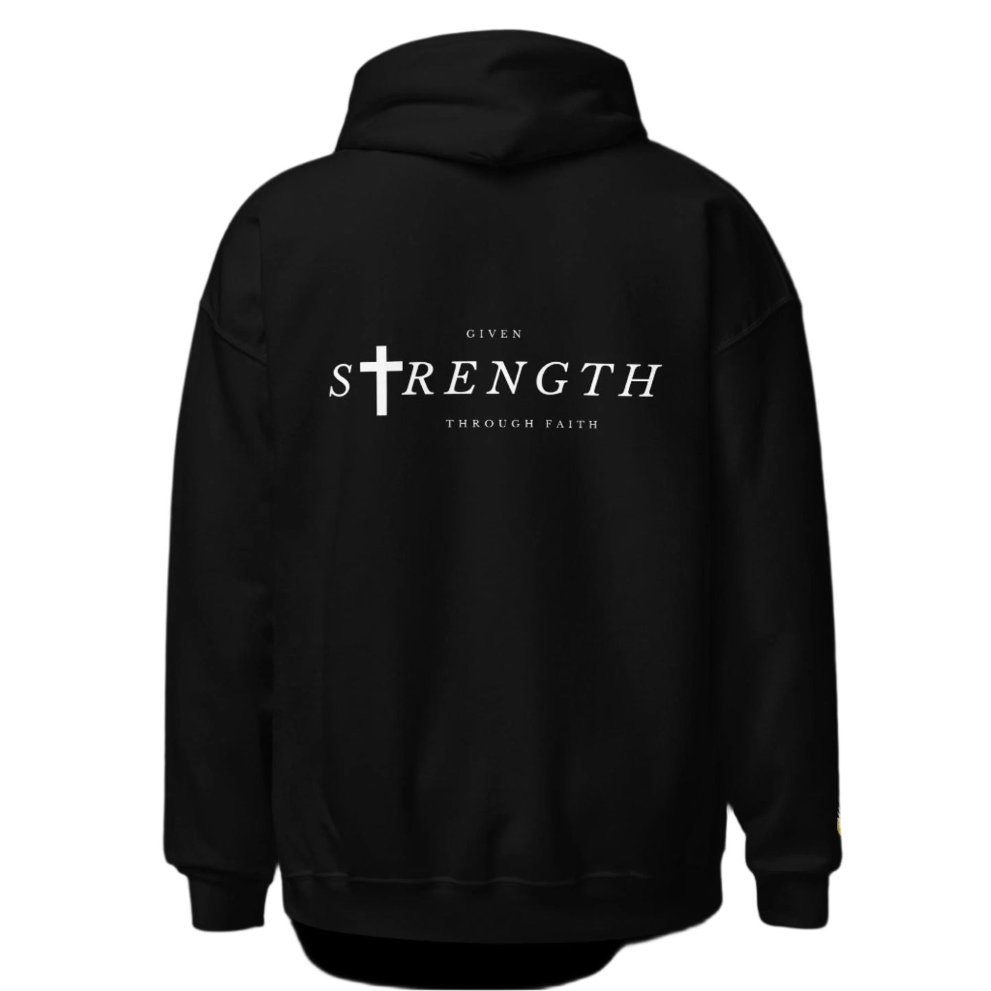 Strength Black Unisex Hoodie