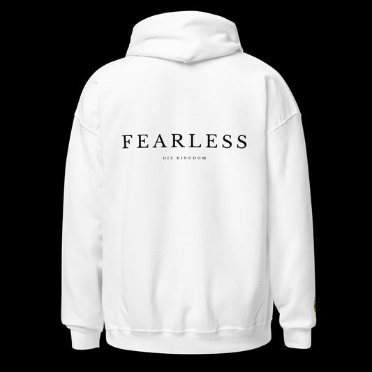 Fearless White Unisex Hoodie