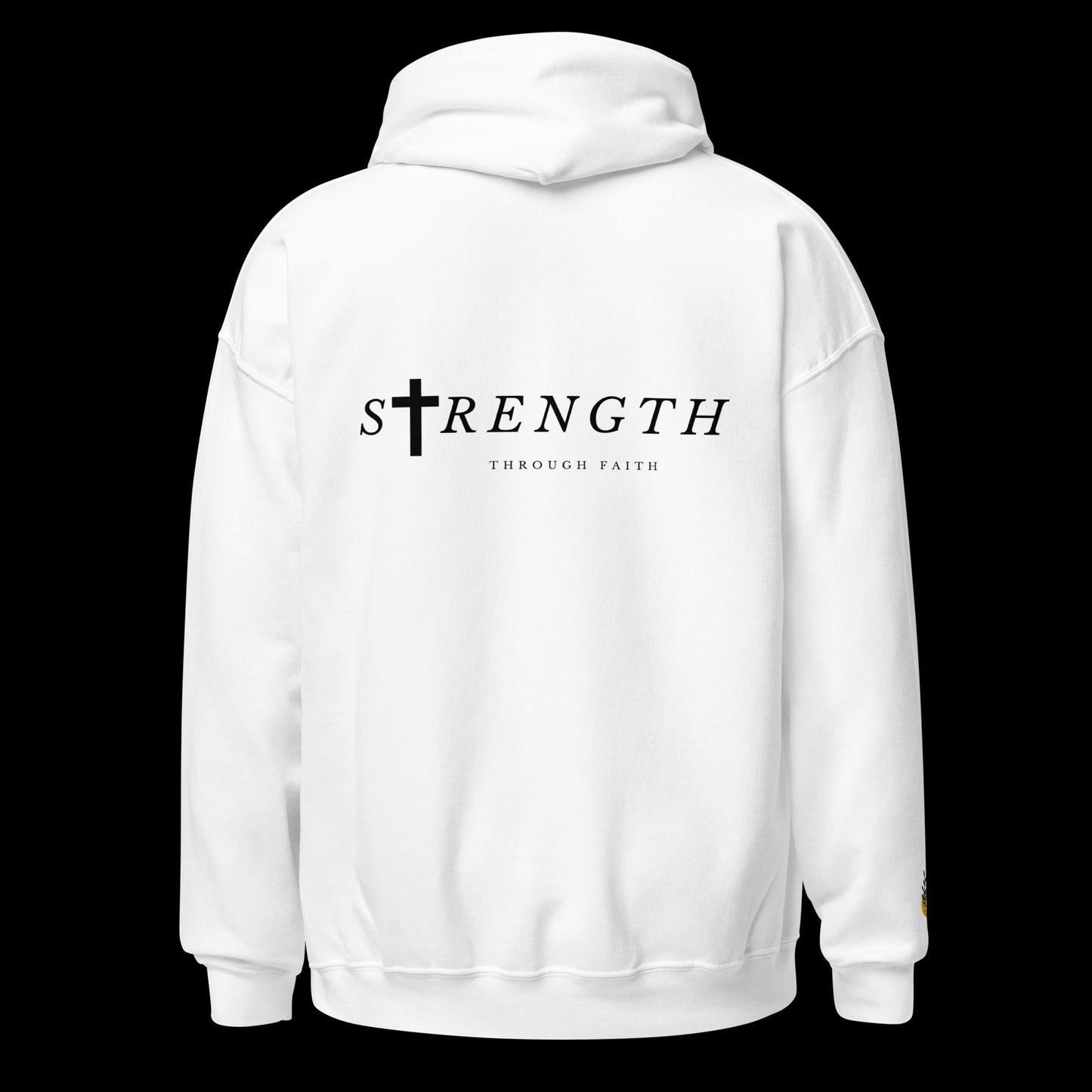 Strength White Unisex Hoodie